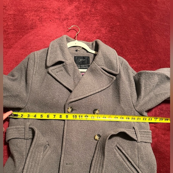 J. Crew Gray Trench Coat 100% wool Size 16 - Picture 11 of 11